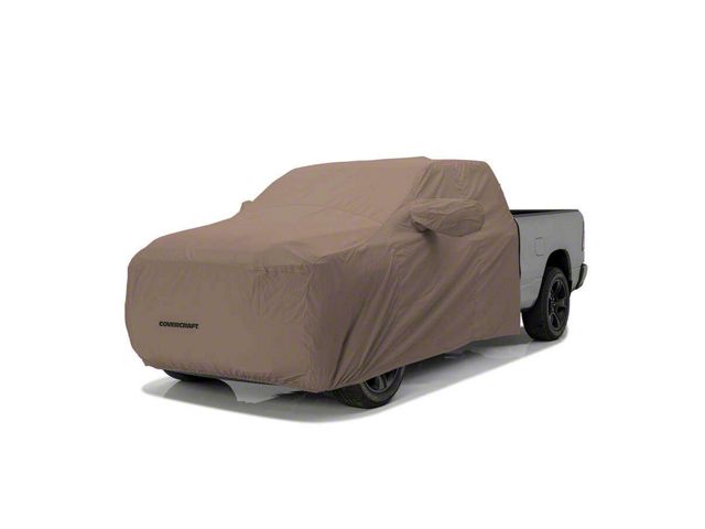 Covercraft WeatherShield HP Cab Area Truck Cover; Taupe (17-19 Titan Single Cab w/ Towing Mirrors)
