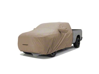 Covercraft Ultratect Cab Area Truck Cover; Tan (17-24 Titan King Cab w/ Standard Mirrors)