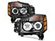 RX Halo Projector Headlights; Black Housing; Clear Lens (04-15 Titan)
