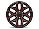 Performance Replicas PR177 Gloss Black Red Milled 6-Lug Wheel; 20x9; 24mm Offset (17-24 Titan)