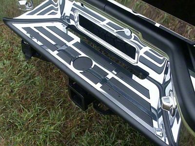 Rear Bumper Step Trim Accent; Stainless Steel (04-15 Titan)