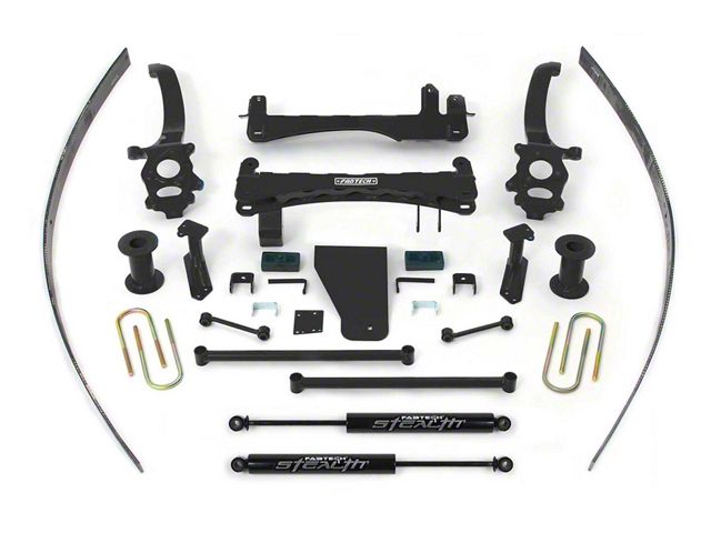 Fabtech 6-Inch Basic Suspension Lift Kit with Stealth Shocks (04-13 Titan)