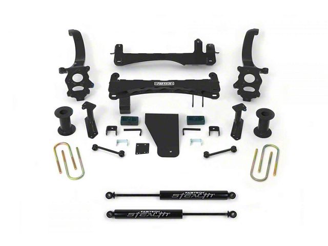 Fabtech 6-Inch Basic Suspension Lift Kit with Stealth Shocks (18-21 4WD Titan)