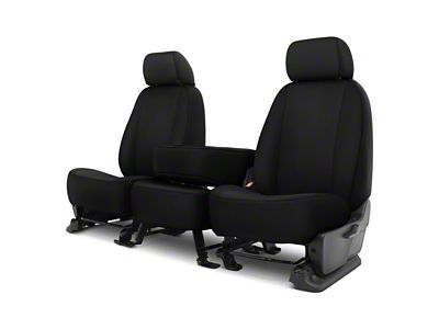 Genuine Neoprene Custom 1st Row Bench Seat Covers; Black/Black (17-24 Titan w/ Bench Seat)