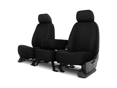 Neosupreme Custom 1st Row Bench Seat Covers; Black/Black (17-24 Titan w/ Bench Seat)