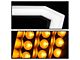 Light Bar DRL Projector Headlights; Black Housing; Clear Lens (16-24 Titan w/ Factory Halogen Headlights)