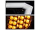 Light Bar DRL Projector Headlights; Chrome Housing; Clear Lens (16-24 Titan w/ Factory Halogen Headlights)