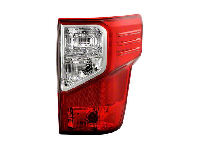 OEM Style Tail Light; Chrome Housing; Red/Clear Lens; Passenger Side (16-24 Titan w/ Factory Halogen Tail Lights)