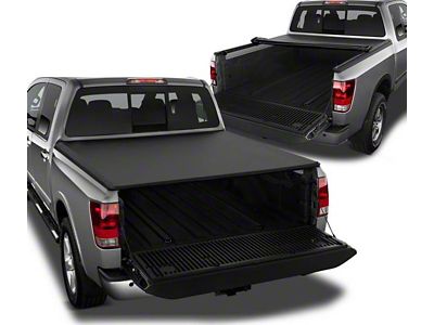 Roll Up Style Tonneau Cover; Black (04-15 Titan w/ 5-1/2-Foot Bed)