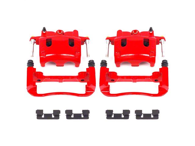 PowerStop Performance Front Brake Calipers; Red (04-07 Titan)