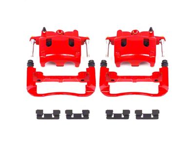 PowerStop Performance Front Brake Calipers; Red (04-07 Titan)