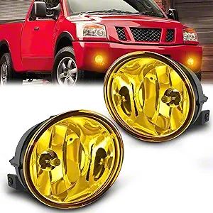 Chrome Fog Light Lamp With Bulb – Direct Fit For 2004-2015 Nissan Titan & 2005-2007 Armada 7 thumbnail image