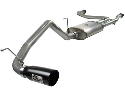 AFE MACH Force-XP 2.50 to 3-Inch Single Exhaust System with Black Tip; Side Exit (04-15 Titan)