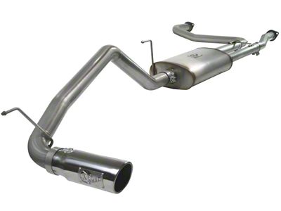 AFE MACH Force-XP 2.50 to 3-Inch Single Exhaust System with Polished Tip; Side Exit (04-15 Titan)
