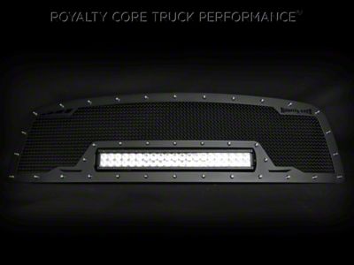 Royalty Core RCRX LED Race Line Upper Replacement Grille; Satin Black (04-15 Titan)