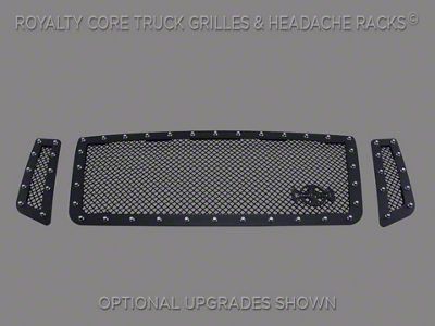 Royalty Core RC1 Classic Upper Grille Insert; Gloss Black (16-19 Titan XD)