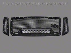 Royalty Core RC1X Incredible LED Upper Grille Insert; Gloss Black (16-19 Titan XD)