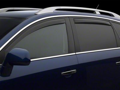 Weathertech Side Window Deflectors; Front and Rear; Dark Smoke (04-15 Titan King Cab)