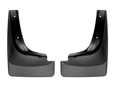 Weathertech No-Drill Mud Flaps; Front; Black (17-24 Titan w/ Factory Fender Flares)