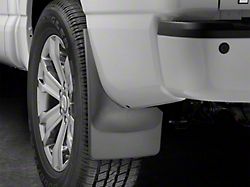 Weathertech No-Drill Mud Flaps; Rear; Black (16-21 Titan XD w/o Factory Fender Flares)