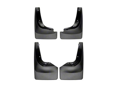 Weathertech No-Drill Mud Flaps; Front and Rear; Black (17-24 Titan XD w/ Factory Fender Flares)