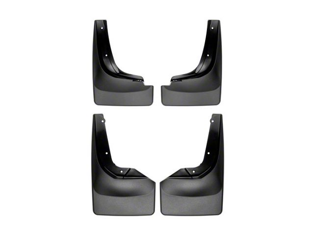 Weathertech No-Drill Mud Flaps; Front and Rear; Black (17-22 Titan)