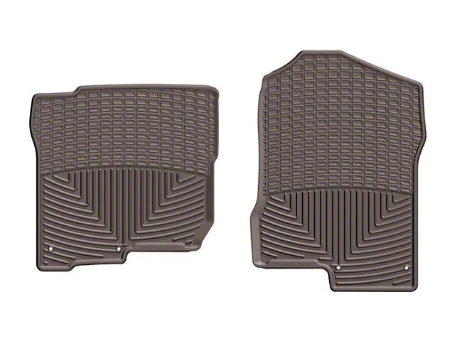 Weathertech All-Weather Front Rubber Floor Mats; Cocoa (17-24 Titan Crew Cab)