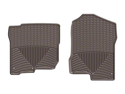 Weathertech All-Weather Front Rubber Floor Mats; Cocoa (17-23 Titan Crew Cab)