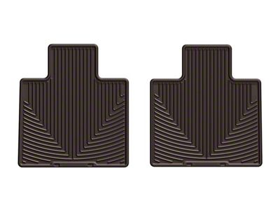 Weathertech All-Weather Rear Rubber Floor Mats; Cocoa (16-21 Titan XD Crew Cab)