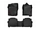 Rough Country Heavy Duty Front and Rear Floor Mats; Black (17-24 Titan Crew Cab)