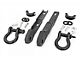 Rough Country Tow Hook Mounting Brackets with D-Ring Shackles and Rubber Isolators (17-24 Titan)