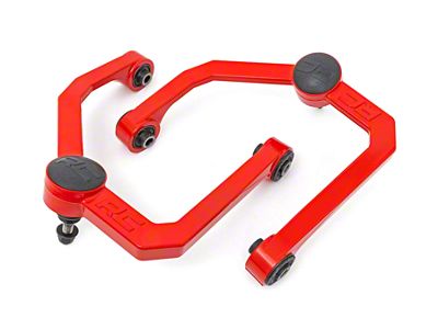 Rough Country Forged Upper Control Arms for 2 to 3-Inch Lift; Red (04-24 Titan)