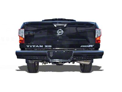 HD Replacement Rear Bumper; Semi-Gloss Black (17-24 Titan)