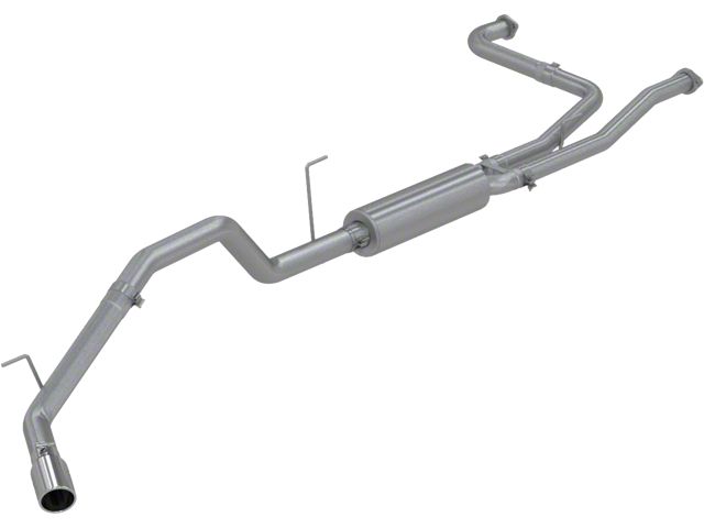 MBRP Armor Plus Single Exhaust System with Polished Tip; Side Exit (04-15 Titan)