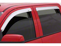Ventvisor Window Deflectors; Front and Rear; Chrome (17-24 Titan Crew Cab)