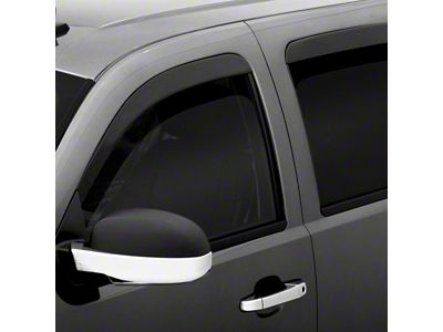 Low Profile Ventvisor Window Deflectors; Front and Rear; Dark Smoke (16-23 Titan XD Crew Cab)