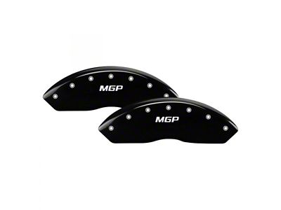MGP Brake Caliper Covers with MGP Logo; Black; Front and Rear (04-07 Titan)