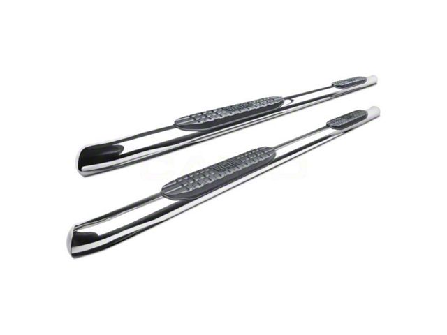 Pro Traxx 4-Inch Oval Side Step Bars; Stainless Steel (16-24 Titan XD Crew Cab)