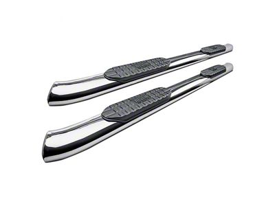 Westin Pro Traxx 5-Inch Oval Side Step Bars; Stainless Steel (16-24 Titan XD Crew Cab)