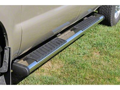 6-Inch Oval Tube Step Side Step Bars without Mounting Brackets; Stainless Steel (07-24 Tundra Double Cab)