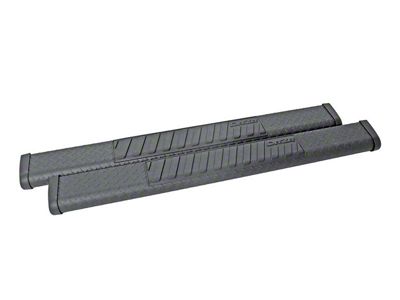 6-Inch BlackTread Side Step Bars without Mounting Brackets; Textured Black (17-24 Titan Single Cab)