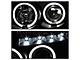 Signature Series LED Halo Projector Headlights; Black Housing; Clear Lens (04-15 Titan)