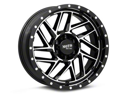 Moto Metal MO985 Breakout Gloss Black Machined 6-Lug Wheel; 20x10; -18mm Offset (04-15 Titan)