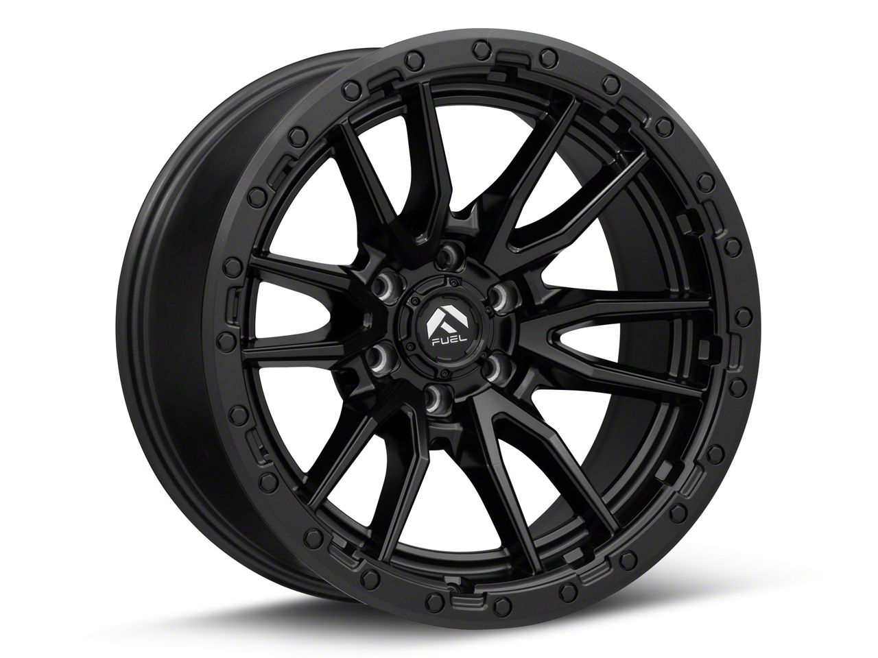 Fuel Wheels Titan Rebel Matte Black 6-Lug Wheel; 20x10; -18mm Offset ...