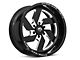 Fuel Wheels Triton Gloss Black Milled 6-Lug Wheel; 18x9; 1mm Offset (04-15 Titan)