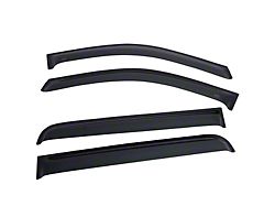 EGR In-Channel Window Visors; Front and Rear; Dark Smoke (17-24 Titan Crew Cab)