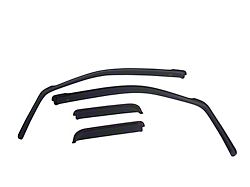 EGR In-Channel Window Visors; Front and Rear; Matte Black (16-23 Titan XD Crew Cab)
