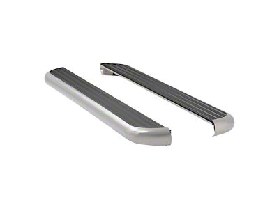 MegaStep 6.50-Inch Running Boards; Polished Stainless (17-24 Titan Crew Cab)