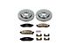 PowerStop OE Replacement 6-Lug Brake Rotor and Pad Kit; Front (3/05-07 Titan)