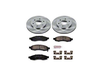 PowerStop OE Replacement 6-Lug Brake Rotor and Pad Kit; Front (04-3/05 Titan)